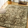 thumbnail image 1 of Cydiria Vintage Boho Traditional Oriental Faux Wool Area Rug,4' x 6', Brown, 1 of 7