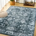 thumbnail image 1 of Cydiria Vintage Boho Traditional Oriental Faux Wool Area Rug,5' x 8', Gray, 1 of 7