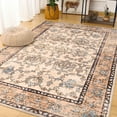 thumbnail image 1 of Cydiria Vintage Boho Traditional Oriental Faux Wool Area Rug,8' x 10', Beige, 1 of 7