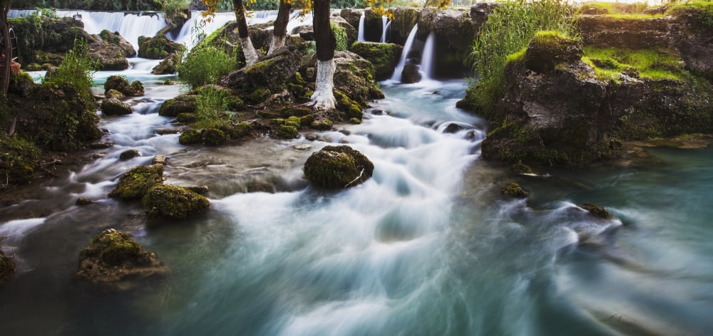Cydnus River flowing through Tarsus Tarsus Turkey Canvas Art - Reynold Mainse Design Pics (22 x 10)