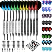 CyeeLife 16g Soft tip Darts with Extra Flights and Plastic Points For Beginners