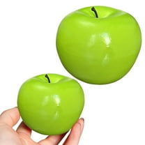 Cyence Simulation Apple Decoration Props Green Apple, Artificial Fruit Fruit Realistic Fruit Dining Table Home Decoration Store Cabinet Display and Photography Props For Decorating Fruits Green