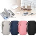 thumbnail image 1 of Cyenie Cable Organizer Electronic Accessories Carry Case Portable Double Storage Bag for Charger Phone Earphone, Navy Blue, 1 of 9