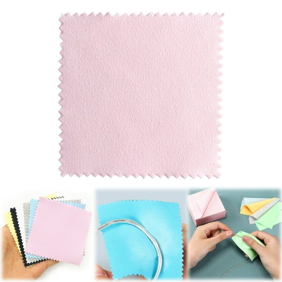 Cyenie E Silver Polishing Cloth E, Sunshine Polishing Cloths Pack for Silver Gold Brass and Copper Jewellery Polishing Cloths to Keep The of Your Jewellery