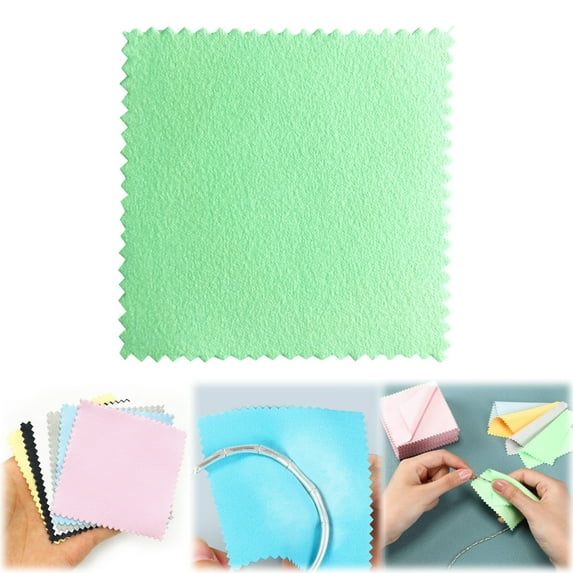 Cyenie H Silver Polishing Cloth H, Sunshine Polishing Cloths Pack for Silver Gold Brass and Copper Jewellery Polishing Cloths to Keep The of Your Jewellery