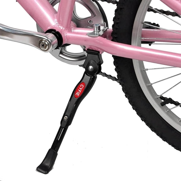 Cyfie 1-Leg Adjustable Center Mount Bicycle Kickstand for 16-20 Inch, Mountain, Road, Adult, Sports, BMX Bikes, Aluminum Alloy