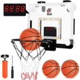 thumbnail image 1 of Cyfie Kids Basketball Hoop with LED Lights, Electronic Scoreboard and Sounds, Suction Cup and Hooks - Fun Basketball Goal Toy Set for 3+ Aged Girls Boys Toddles Adults Indoor Outdoor Basketball Game, 1 of 11