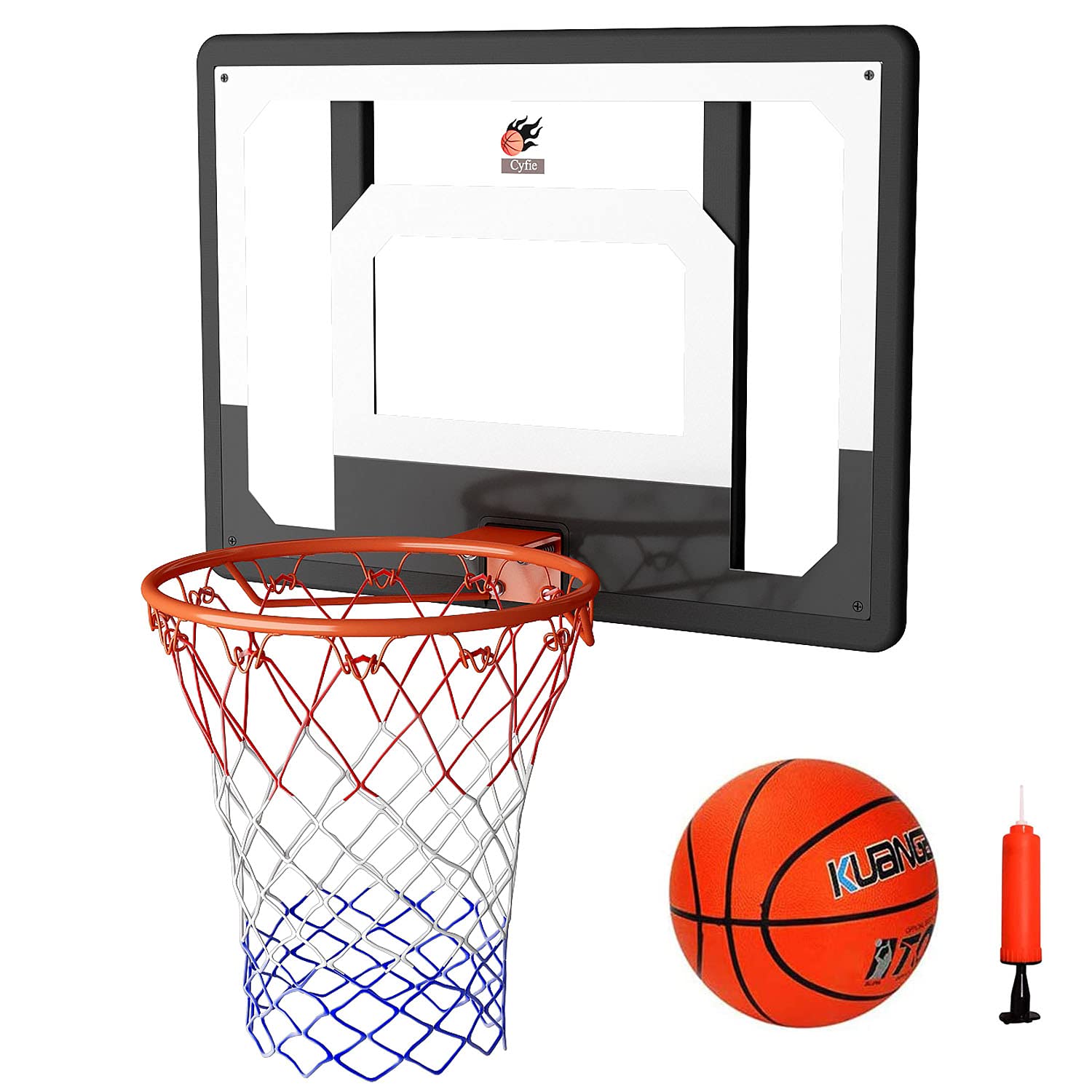 Cyfie Over the Door Basketball Hoop Set ,Wall Mount Basketball Hoop