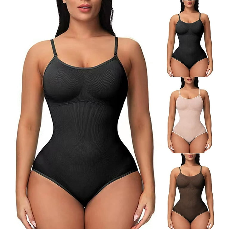 Cygen Shapewear Bodysuit,Seamless One-Piece Body Shaper with Built