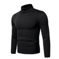 thumbnail image 1 of Cyglowse Breathable Base Layer for Men Thermal Mock Turtleneck Long Sleeve Shirts Lightweight Warm Hiking Skiing Undershirt Black M, 1 of 4