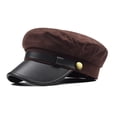 thumbnail image 1 of Cyglowse Chauffeur Hat for Men Women Classic Vintage Newsboy Cap Costume Hats Beret Cap Coffee One Size, 1 of 3