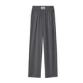 thumbnail image 1 of Cyglowse Drape High Rise Pull on Stretch Pants Breathable for Senior Women Dark Gray XL, 1 of 6
