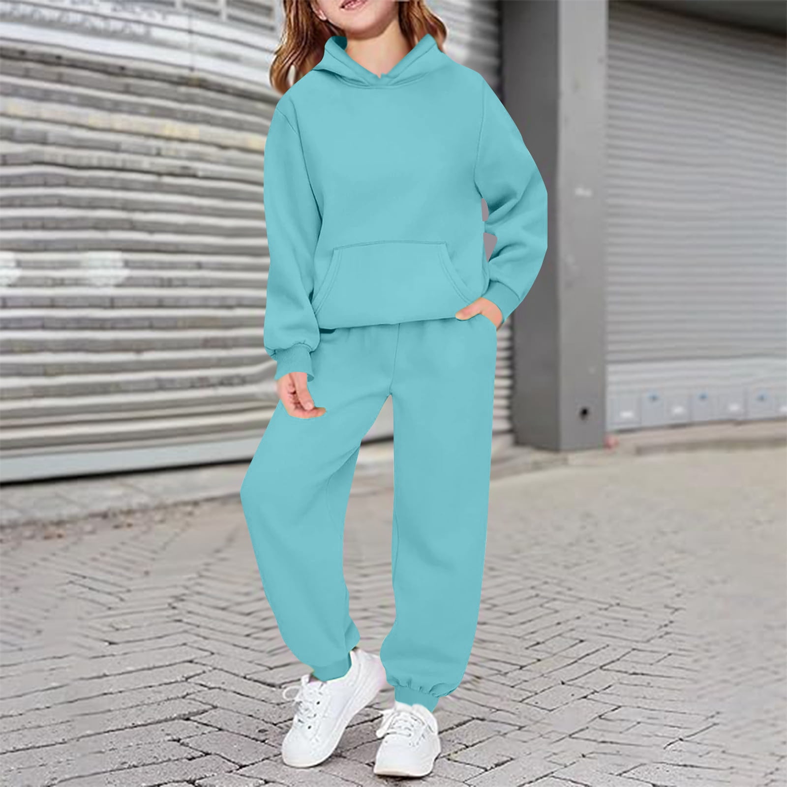 Girls Sweatshirt with Jogger Set