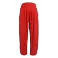thumbnail image 1 of Cyglowse Harem Pants Women Modal Cotton Soft Yoga Pants for Sports Dance,Boho Plus Size Beach Pants Summer Baggy Joggers Red S, 1 of 3