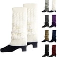 thumbnail image 1 of Cyglowse Knit Winter Thermal Warm Leg Warmers-Long Socks Boot Cuffs Topper Legging Pads For Women Lady Girls Best Xmas Gift 1 Pair, 1 of 3