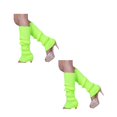 thumbnail image 1 of Cyglowse Leg Warmers for Women Y2K Harajuku Leg Sleeves Long Kawaii Knit Socks Lolita Party Accessory Fluorescent Green 2 Pairs, 1 of 2