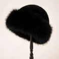 thumbnail image 1 of Cyglowse Luxurious Women’s Faux Mink Mongolian Hat Thickened Faux Fur Hat Winter Russian Hats Fluffy Winter Warm Hat Black One Size, 1 of 3