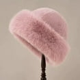 thumbnail image 1 of Cyglowse Luxurious Women’s Faux Mink Mongolian Hat Thickened Faux Fur Hat Winter Russian Hats Fluffy Winter Warm Hat Pink One Size, 1 of 3