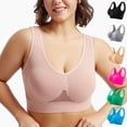 thumbnail image 1 of Sports Bras for Women High Support Moisture Wicking Workout Bras Cozy Wireless Athletic Bralettes with Embedded Pad Pink M, 1 of 5