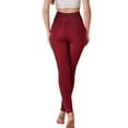 thumbnail image 1 of Cyglowse Warm Thermal Pants for Women Fleece Lined High Waist Leggings Winter Soft Thick Yoga Workout Tights Wine One Size, 1 of 4