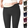 thumbnail image 1 of Cyglowse Women's Casual Sherpa Fleece Lined Warm Leggings Thicken Heavy Jogger Pants Dark Gray L, 1 of 6