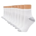 thumbnail image 1 of Cyglowse Womens Value, Ankle Soft Moisture-wicking Socks, Available in 10 packs A One Size, 1 of 4