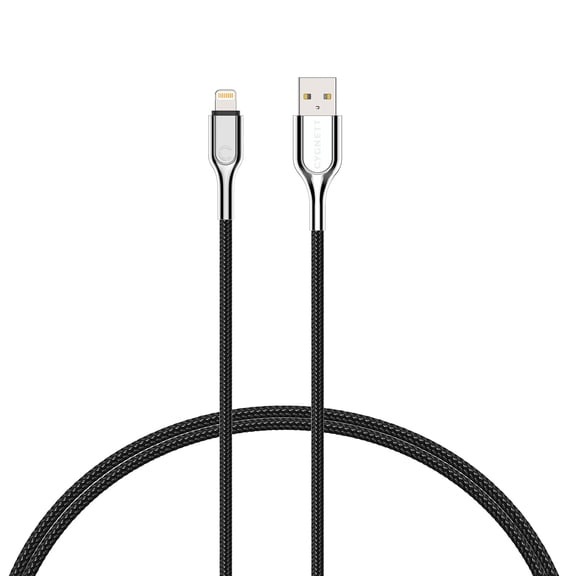 Cygnett Armoured to USB-A Braided Fast Charging Cable 2M Black CY2670