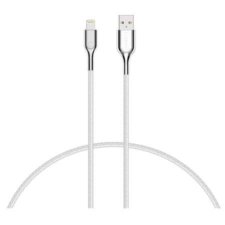 Cygnett - Armored Lightning to USB-A Charge and Sync Cable (6 Feet) - White