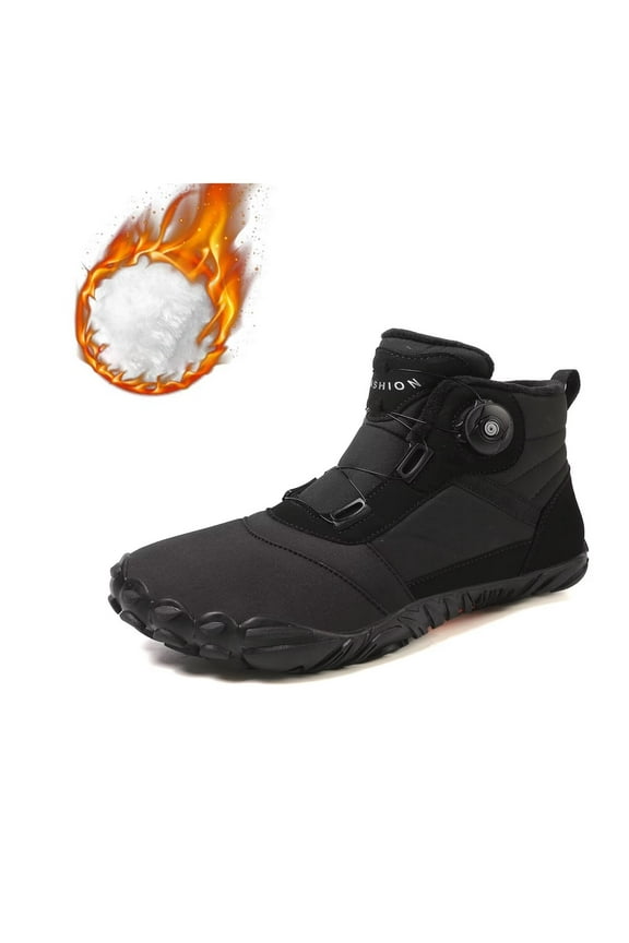 Barefoot Boots Women Winter Boots for Men Waterproof Warm Ankle Booties Wide Toe Box Slip on,36