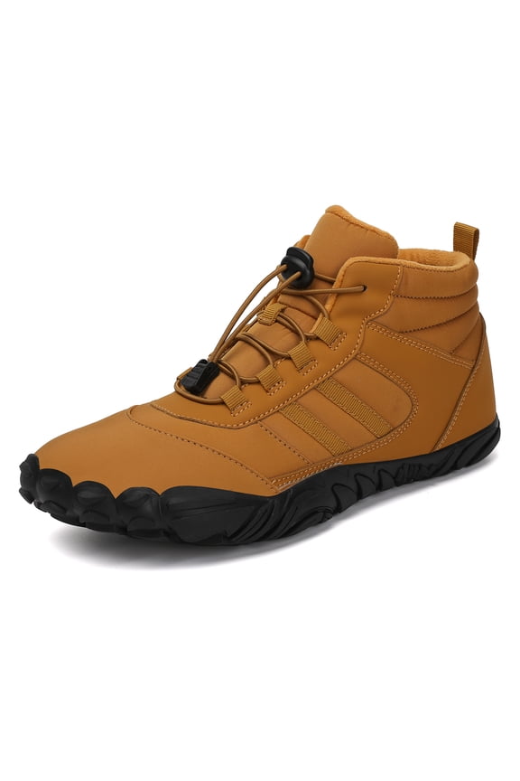 Barefoot Shoe Men Women Minimalist Trail Running Barefoot Sneakers Waterproof Hi-top Hiking Boots Wide Toe Box Cross Training Shoes Zero Drop Sole