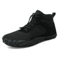 thumbnail image 1 of Cyiecw Barefoot Shoe Men Women Minimalist Trail Running Barefoot Sneakers Waterproof Hi-top Hiking Boots Wide Toe Box Cross Training Shoes Zero Drop Sole, 1 of 7