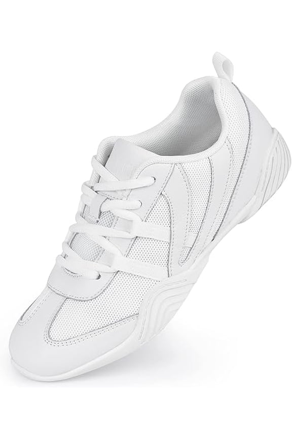 Cheer Shoes for Women White Cheerleading Athletic Dance Shoes Girls Flats Tennis Walking Sneakers