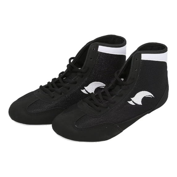 Cyiecw Kids Boys Boxing Shoes Lace-up High Top Training Wrestling Shoes for Boys Competition Training Shoes Youth