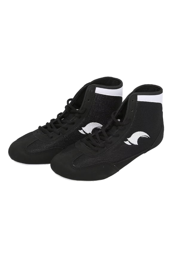 Kids Boys Boxing Shoes Lace-up High Top Training Wrestling Shoes for Boys Competition Training Shoes Youth