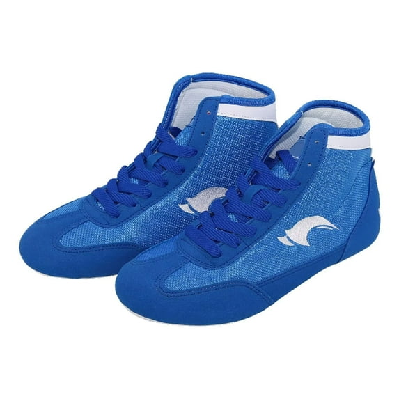 Cyiecw Kids Boys Boxing Shoes Lace-up High Top Training Wrestling Shoes for Boys Competition Training Shoes Youth