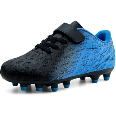 Cyiecw Kids Firm Ground Soccer Cleats Boys Girls Athletic Outdoor Football Shoes