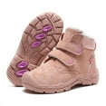 thumbnail image 1 of Cyiecw Kids Winter Outdoor Hiking Ankle Boots Warm Fur Snow Boots Anti Slip Trekking Walking Shoes Boys Girls, 1 of 7