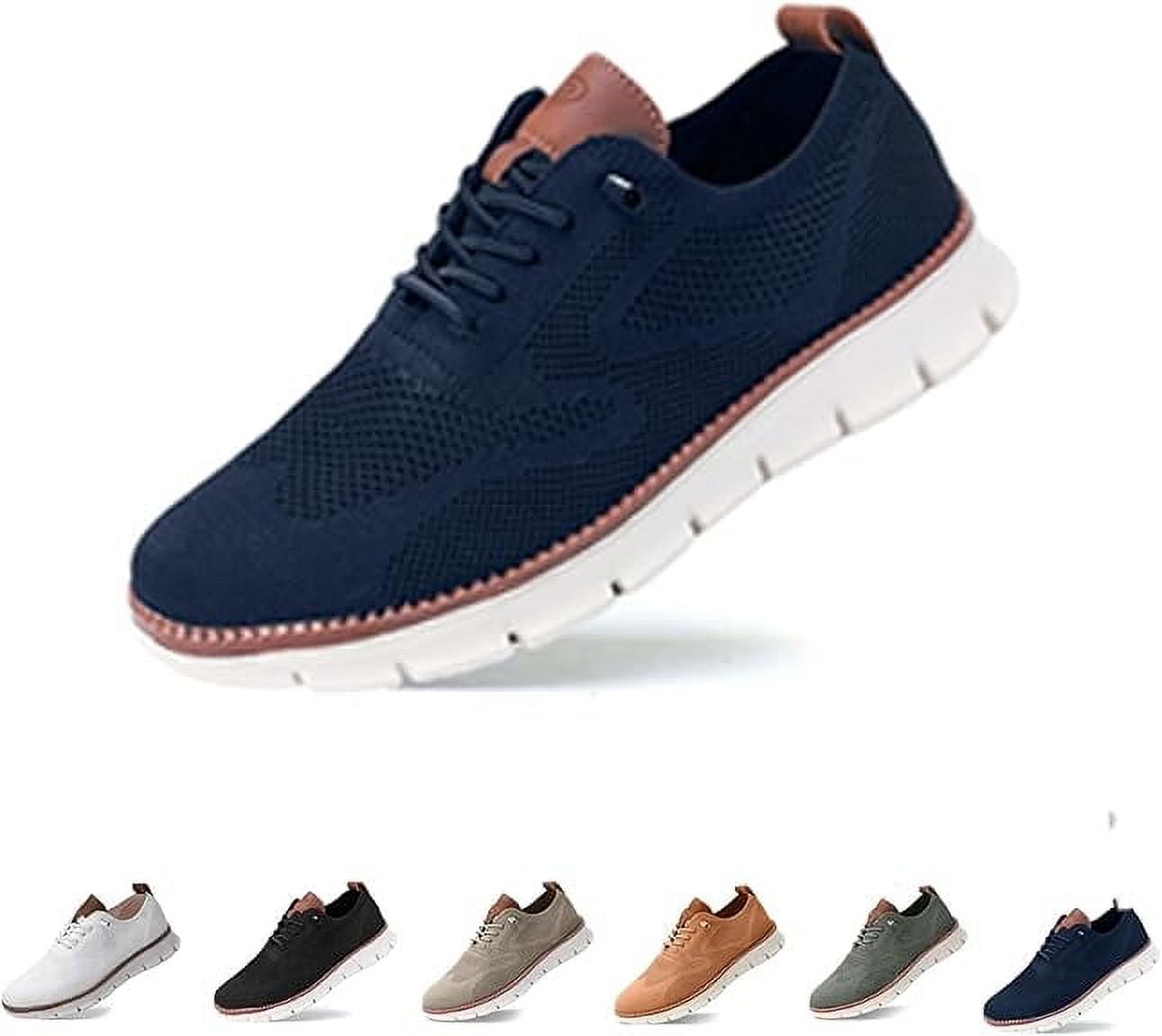 Cyiecw Men's Casual Dress Shoes Comfort Walking Shoes Mesh Knit ...