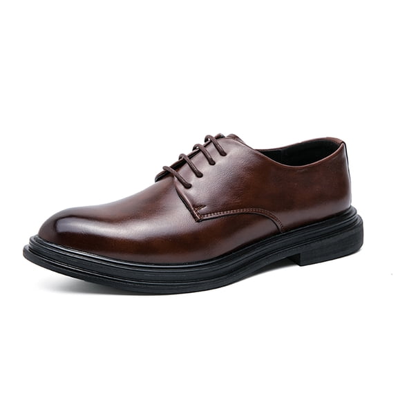 Cyiecw Men's Dress Shoes Classic Formal Business Lace Up Modern Fashion Oxford Shoes