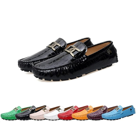 Cyiecw Men's Loafers Dress Casual Slip On Flats Shoes Soft Loafers for Women Lightweight Boat Shoes
