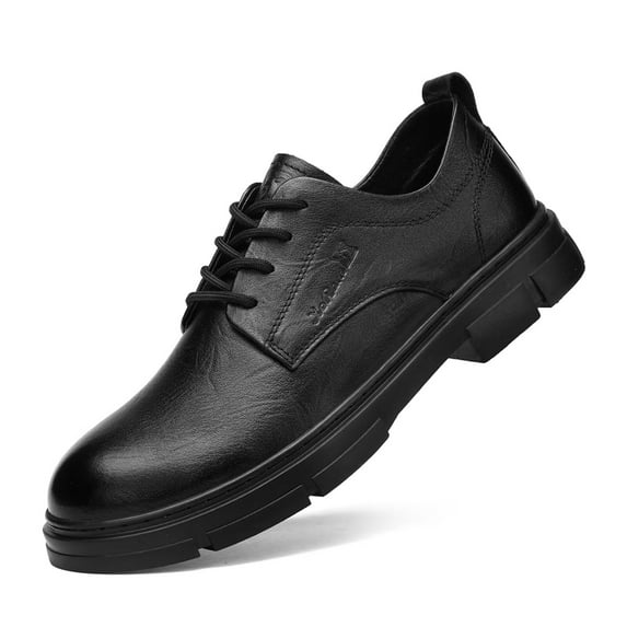 Cyiecw Mens Dress Shoes Casual Business Formal Oxford Derby Dress Leather Sneakers Simple Comfortable Lace-up Walk Office Loafers Flats Shoes for Men