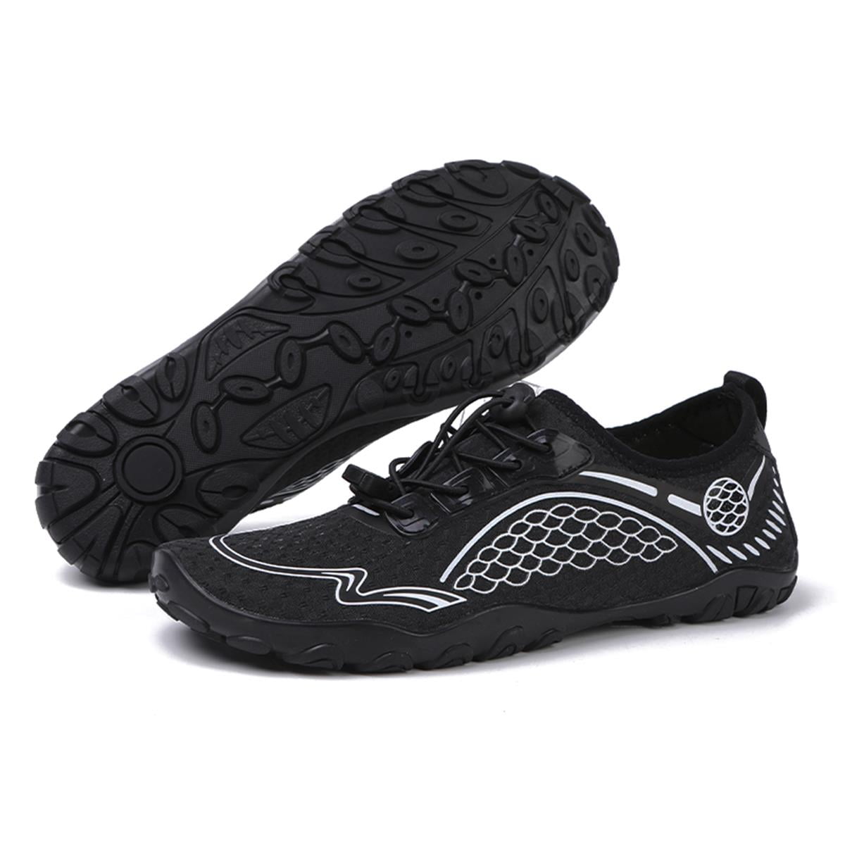Cyiecw Mens Womens Water Shoes Aqua Shoes Non-Slip Swim Shoes Quick-Drying Beach Shoes Hiking Water Shoes Breathable Running Shoes Soft Cycling Shoes Yoga Shoes