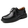 thumbnail image 1 of Cyiecw Oxford Shoes for Women, Black Womens Oxford Shoes Leather Platform Women's Oxfords Comfortable Dressy Slip On, Lace Up Loafers Casual Work Business Dress Office Oxfords Shoes, 1 of 7