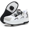 thumbnail image 1 of Cyiecw Roller Skate Shoes for Kids Boys Girls Rechargeable Wheels Sneakers Fashion Roller Wheeled, 1 of 6