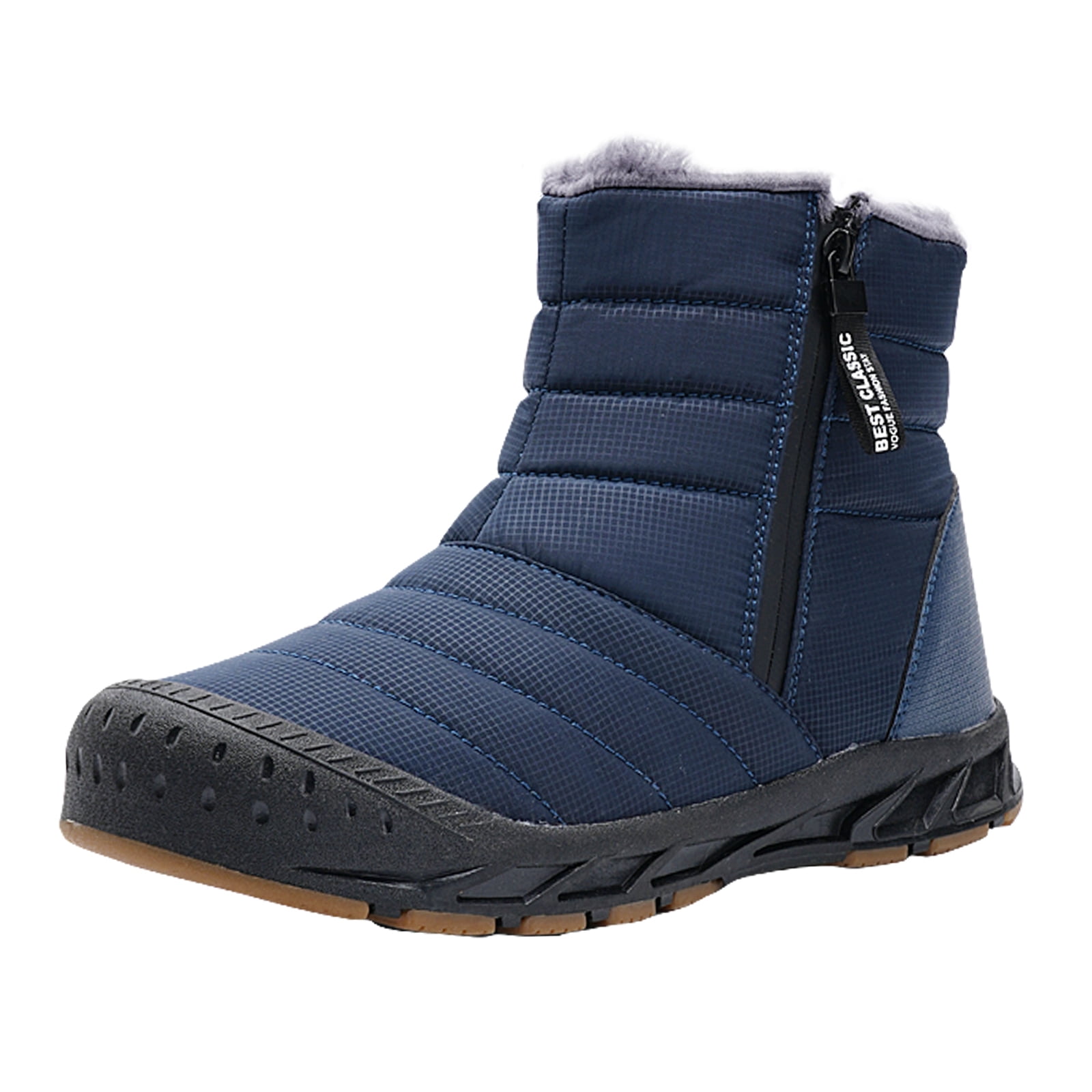 Cyiecw Snow Boots for Men Women Waterproof Lightweight Trekking Boots Anti-slip Winter Boot Outdoor Comfortable Warm Fur Lined Hiking Shoes