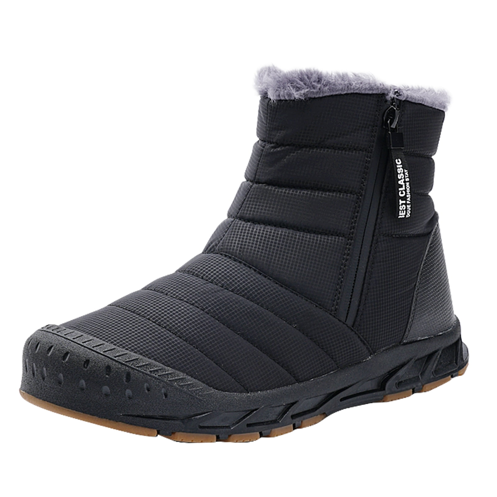 Cyiecw Snow Boots for Men Women Waterproof Lightweight Trekking Boots Anti-slip Winter Boot Outdoor Comfortable Warm Fur Lined Hiking Shoes