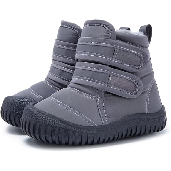 Cyiecw Toddler Baby Snow Boots Winter Shoes Boys Girls Cold Weather Baby Faux Fur Shoes