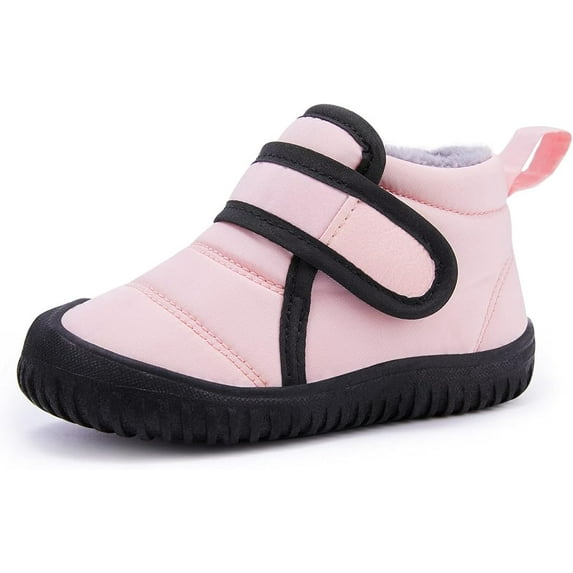 Cyiecw Toddler Baby Snow Boots Winter Shoes Boys Girls Cold Weather Baby Faux Fur Shoes