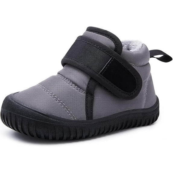 Cyiecw Toddler Baby Snow Boots Winter Shoes Boys Girls Cold Weather Baby Faux Fur Shoes