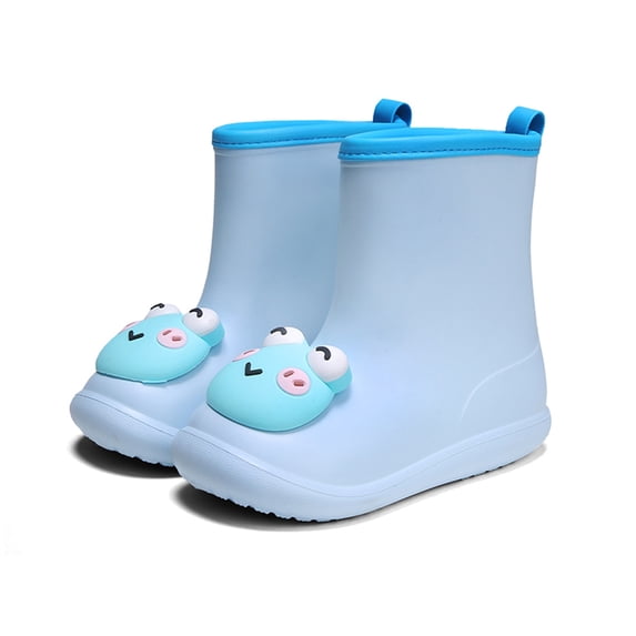 Cyiecw Toddler Rain Boots Kids Rain Shoes for Boys and Girls Waterproof Boots 2-7 Years Old